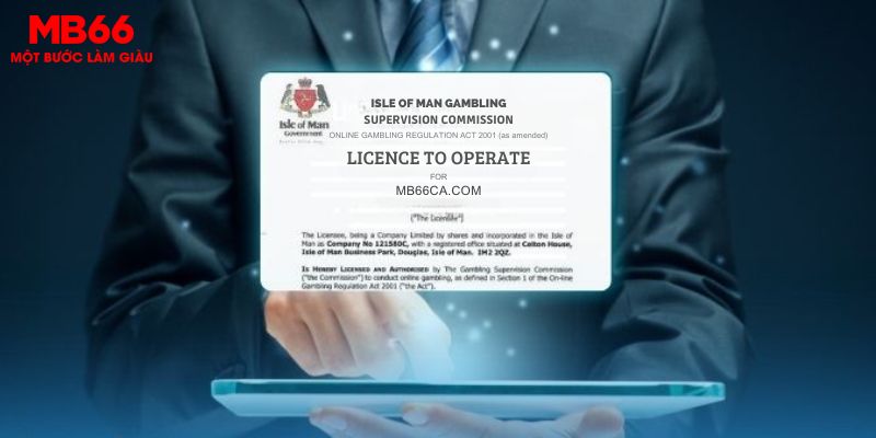 Giấy phép Isle of Man của MB66