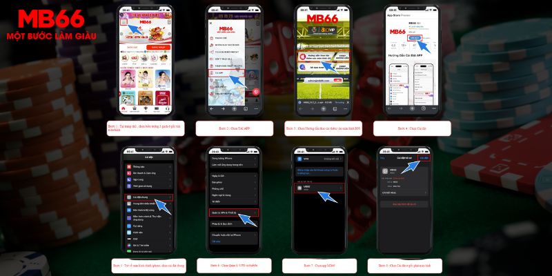Quy trình tải app MB66 trên iOS